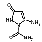 CAS 登录号：119768-91-1， 5-氨基-3-氧代-2,3-二氢-1H-吡唑-1-甲酰胺