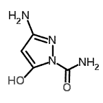 CAS 登录号：119769-05-0， 3-氨基-5-羟基-1H-吡唑-1-甲酰胺
