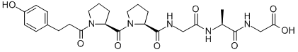 CAS 登录号：119798-87-7， N-3-(4-羟基苯基)丙酰基-脯氨酰-脯氨酰-甘氨酰-丙氨酰-甘氨酸