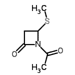 CAS 登录号：119873-97-1， 1-乙酰基-4-(甲硫基)-2-氮杂环丁酮