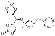 CAS 登录号：119947-99-8， 甲基3-脱氧-7,8-O-(1-甲基乙亚基)-1-O-(苯基甲基)-2-吡喃辛酮糖苷环碳酸酯