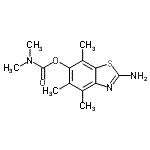 CAS#: 120164-22-9, 2-Amino-4,5,7-Trimethyl-1,3-Benzothiazol-6-Yl Dimethylcarbamate