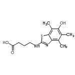 CAS 登录号：120164-96-7， 4-[(6-羟基-4,5,7-三甲基-1,3-苯并噻唑-2-基)氨基]丁酸