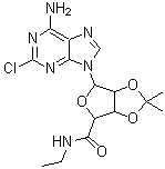 CAS#: 120225-75-4, 6-(6-Amino-2-Chloro-9H-Purin-9-Yl)-N-Ethyl-2,2-Dimethyltetrahydrofuro[3,4-d][1,3]Dioxole-4-Carboxamide