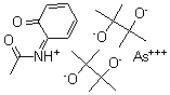 CAS#: 120375-63-5, Acetyl-(6-Oxo-1-Cyclohexa-2,4-Dienylidene)Azanium; Arsenic(+3) Cation; 2,3-Dimethylbutane-2,3-Diolate