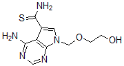 CAS 登录号：120386-11-0， 4-氨基-7-(2-羟基乙氧基甲基)吡咯并[5,4-d]嘧啶-5-硫代甲酰胺