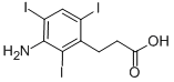 CAS 登录号：1206-91-3， 3-(3-氨基-2,4,6-三碘苯基)丙酸