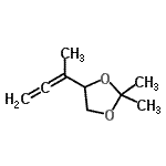 CAS 登录号：120717-26-2， 4-(2,3-丁二烯-2-基)-2,2-二甲基-1,3-二氧戊环
