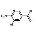 CAS 登录号：120763-60-2， 6-氨基-5-氯烟酰氯化物