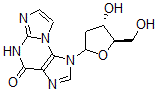 CAS 登录号：121055-53-6， 1-[(4S,5R)-4-羟基-5-(羟基甲基)四氢呋喃-2-基]-5H-咪唑并[2,1-b]嘌呤-4-酮