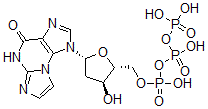 CAS 登录号：121055-54-7， [(2R,3S,5R)-3-羟基-5-(4-氧代-5H-咪唑并[2,1-b]嘌呤-1-基)四氢呋喃-2-基]甲基(羟基-膦酰氧基磷酰)磷酸氢酯