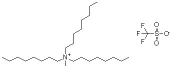 CAS 登录号：121107-18-4， N-甲基-N,N-二辛基-1-辛烷铵三氟甲烷磺酸盐