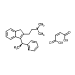 CAS#: 121367-05-3, N,N-Dimethyl-2-{3-[(1S)-1-(2-Pyridinyl)Ethyl]-1H-Inden-2-Yl}Ethanamine (2Z)-2-Butenedioate (1:1)