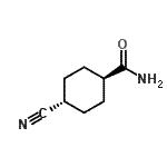 CAS#: 121487-71-6, trans-4-Cyanocyclohexanecarboxamide