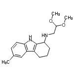 CAS 登录号：121593-91-7， N-(2,2-二甲氧基乙基)-6-甲基-2,3,4,9-四氢-1H-咔唑-1-胺
