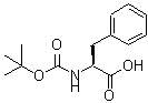 CAS 登录号：121695-40-7， N-{[(2-甲基-2-丙基)氧基]羰基}-L-苯丙氨酸