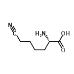 CAS 登录号：121703-83-1， (2S)-2-氨基-6-氰基己酸