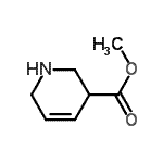CAS 登录号：121743-23-5， 甲基1,2,3,6-四氢-3-吡啶羧酸酯