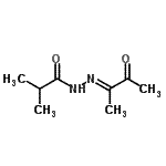 CAS 登录号：121936-73-0， 2-甲基-N'-[(2E)-3-氧代-2-丁烷亚基]丙酰肼