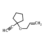CAS 登录号：121983-06-0， 1-(烯丙氧基)-1-乙炔基环戊烷