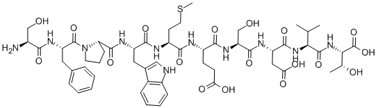 CAS 登录号：122018-91-1， 丝氨酰-苯丙氨酰-脯氨酰-色氨酰-蛋氨酰-谷氨酰-丝氨酰-天冬氨酰胺酰-缬氨酰-苏氨酸