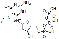 CAS 登录号：122055-03-2， N(7)-乙基脱氧鸟苷5'-三磷酸酯