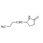 CAS 登录号：122123-78-8， 5-(1-戊炔-1-基)-2-吡咯烷酮