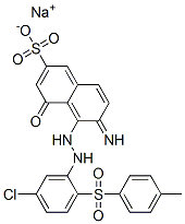 CAS#: 12220-30-3, Sodium 5-[2-[5-Chloro-2-(4-Methylphenyl)Sulfonyl-Phenyl]Hydrazinyl]-6-Imino-4-Oxo-Naphthalene-2-Sulfonate