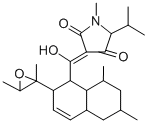 CAS 登录号：122301-98-8， (2S)-4-[[(1S,4aR,6S,8R,8aR)-2-[(2S,3S)-2,3-二甲基环氧乙烷-2-基]-6,8-二甲基-1,2,4a,5,6,7,8,8a-八氢萘-1-基]羰基]-5-羟基-1-甲基-2-丙-2-基-2H-吡咯-3-酮
