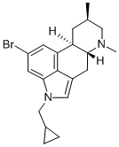 CAS 登录号：122367-97-9， (8-beta)-13-溴-1-(环丙基甲基)-6,8-二甲基麦角灵