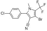 CAS#: 122453-72-9, 2-(4-Chlorophenyl)-4-Bromo-1-Methyl-5-(Trifluoromethyl)-1H-Pyrrole-3-Carbonitrile