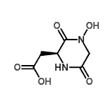 CAS 登录号：122556-80-3， [(2S)-4-羟基-3,6-二氧代-2-哌嗪基]乙酸