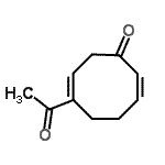 CAS 登录号：122598-65-6， (2Z,6E)-6-乙酰基-2,6-环辛四烯并二烯-1-酮
