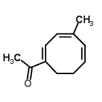 CAS 登录号：122598-80-5， 1-(4-甲基-1,3,5-环辛四烯并三烯-1-基)乙酮