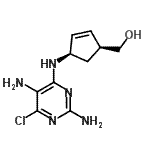 CAS#: 122624-77-5, {(1S,4R)-4-[(2,5-Diamino-6-Chloro-4-Pyrimidinyl)Amino]-2-Cyclopenten-1-Yl}Methanol