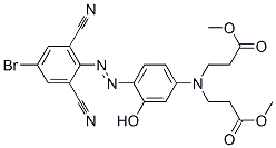CAS#: 122630-55-1, N-(4-((4-Bromo-2,6-Dicyanophenyl)Azo)-3-Hydroxyphenyl)-N-(3-Methoxy-3-Oxopropyl)-beta-Alanine Methyl Ester