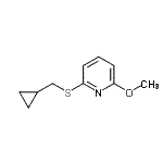 CAS#: 122734-10-5, 2-[(Cyclopropylmethyl)Sulfanyl]-6-Methoxypyridine