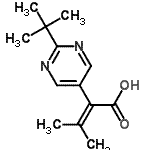 CAS 登录号：122936-62-3， 3-甲基-2-[2-(2-甲基-2-丙基)-5-嘧啶基]-2-丁烯酸