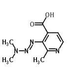 CAS#: 122970-18-7, 3-[(1E)-3,3-Dimethyl-1-Triazen-1-Yl]-2-Methylisonicotinic Acid