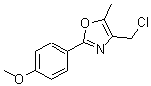 CAS 登录号：122994-69-8， 4-(氯甲基)-2-(4-甲氧基苯基)-5-甲基-1,3-恶唑