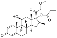 CAS#: 123013-22-9, [(8S,9R,10S,11S,13S,14S,16S,17R)-9-Fluoro-11-Hydroxy-17-(2-Methoxyacetyl)-10,13,16-Trimethyl-3-Oxo-6,7,8,11,12,14,15,16-Octahydrocyclopenta[a]Phenanthren-17-Yl] Propanoate