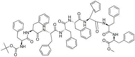 CAS#: 123218-80-4, tert-Butyloxycarbonylphenylalanyl-phenylalanyl-phenylalanyl-phenylalanyl-phenylalanyl-phenylalanyl-phenylalanyl-phenylalanine methyl ester
