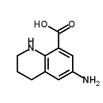 CAS#: 123296-93-5, 6-Amino-1,2,3,4-Tetrahydro-8-Quinolinecarboxylic Acid
