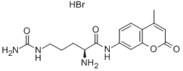 CAS 登录号：123314-39-6， (S)-2-氨基-5-[(氨基羰基)氨基]-N-(4-甲基-2-氧代-2H-1-苯并吡喃-7-基)-戊酰胺氢溴酸盐