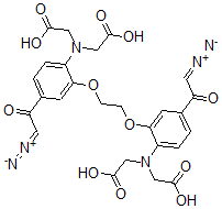 CAS 登录号：123330-72-3， (Z)-1-[4-(二(羧甲基)氨基)-3-[2-[2-(二(羧甲基)氨基)-5-[(Z)-2-偶氮基-1-氧代乙烯基]苯氧基]乙氧基]苯基]-2-偶氮基乙烯醇