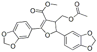 CAS#: 123400-68-0, Methyl 4-(Acetyloxymethyl)-2,5-Bis(1,3-Benzodioxol-5-Yl)-4,5-Dihydrofuran-3-Carboxylate