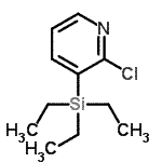 CAS 登录号：123506-74-1， 2-氯-3-(三乙基硅烷基)吡啶