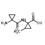 CAS 登录号：123519-22-2， 1-{[(1-氨基环丙基)羰基]氨基}-2-甲基环丙烷羧酸