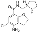 CAS 登录号：123805-17-4， 4-氨基-5-氯-N-[[(2S)-吡咯烷-2-基]甲基]-2,3-二氢-1-苯并呋喃-7-甲酰胺盐酸盐