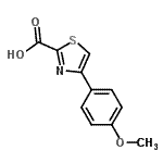 CAS#: 123971-42-6, 4-(4-Methoxyphenyl)-1,3-Thiazole-2-Carboxylic Acid